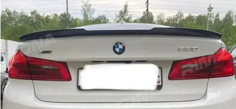 Спойлер CS BMW 5 G30 чёрный глянец